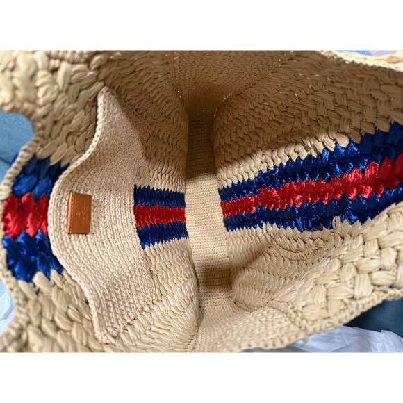 GUCCI BLONDIE RAFIA TOTE - LIMITED EDITION NWT 15.5 x 13 x 3.5 - Picture 5 of 6